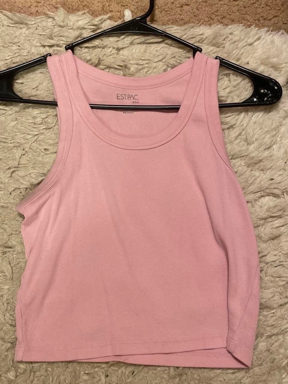 PacSun Light Pink Ribbed Crop Tank